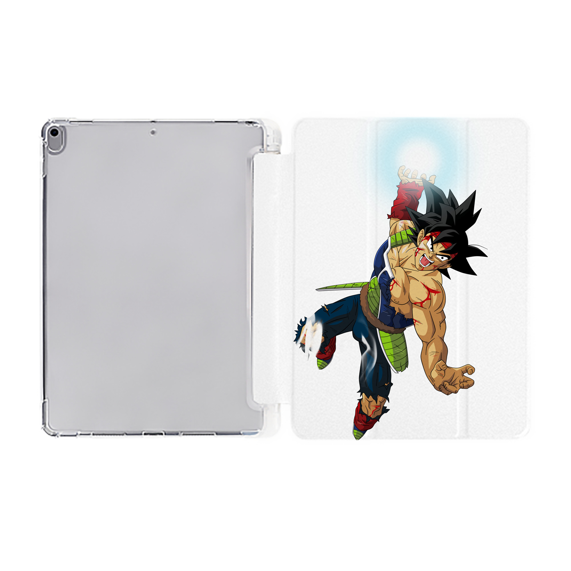 （画像用） ドラゴンボール バーダック DRAGON BALL Burdock IPad ケース ペン収納付き 三つ折りスタンド PUレザー×シリコン 対応機種9.5/10.5/10.9インチ